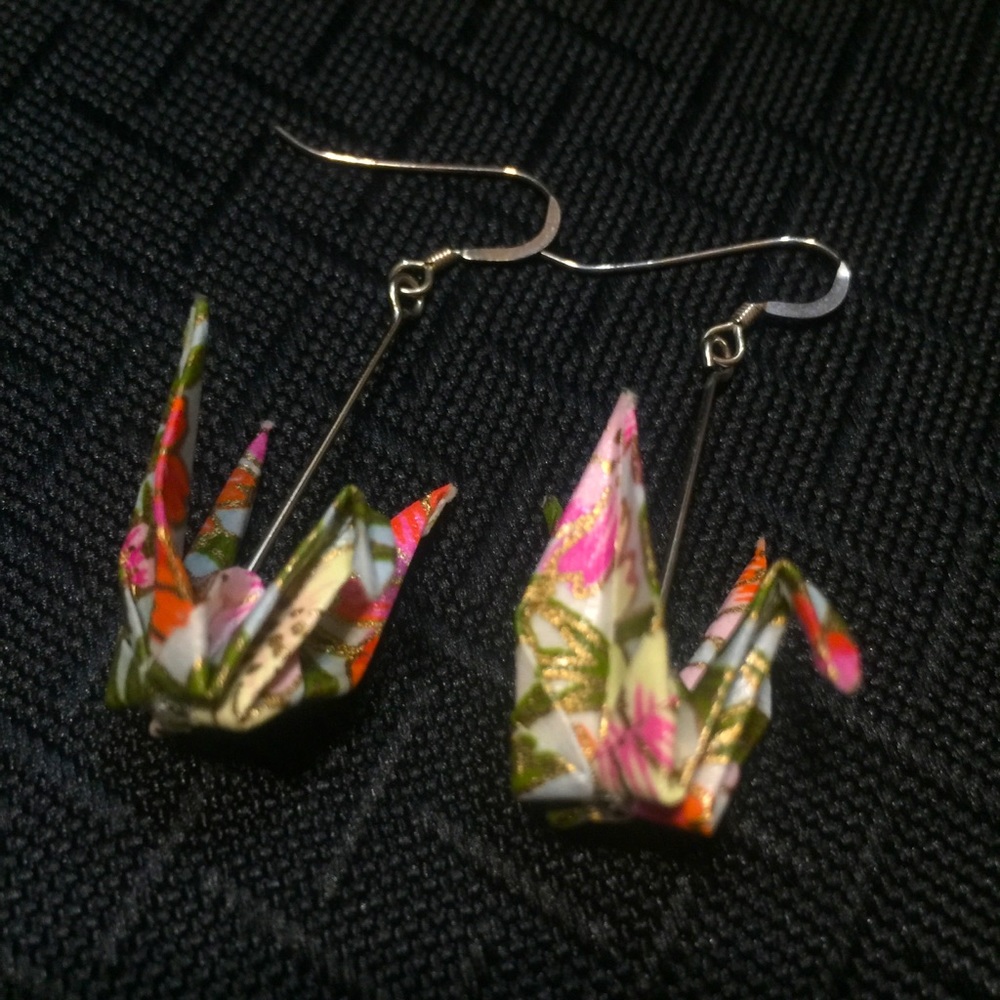 Washi Japanese Paper Earings
